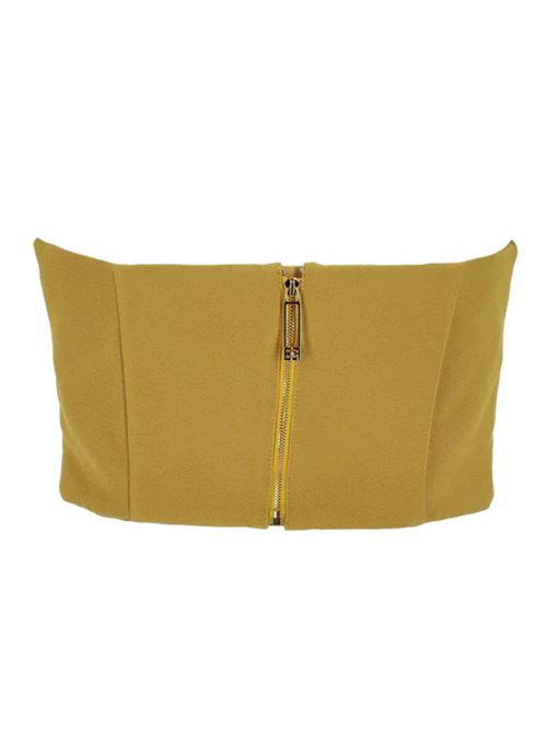 TOP CON DECORAZIONE GIOIELLO ELISABETTA FRANCHI | TO01851E2DC6 curry